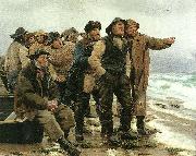 Michael Ancher vil han klare pynten France oil painting artist